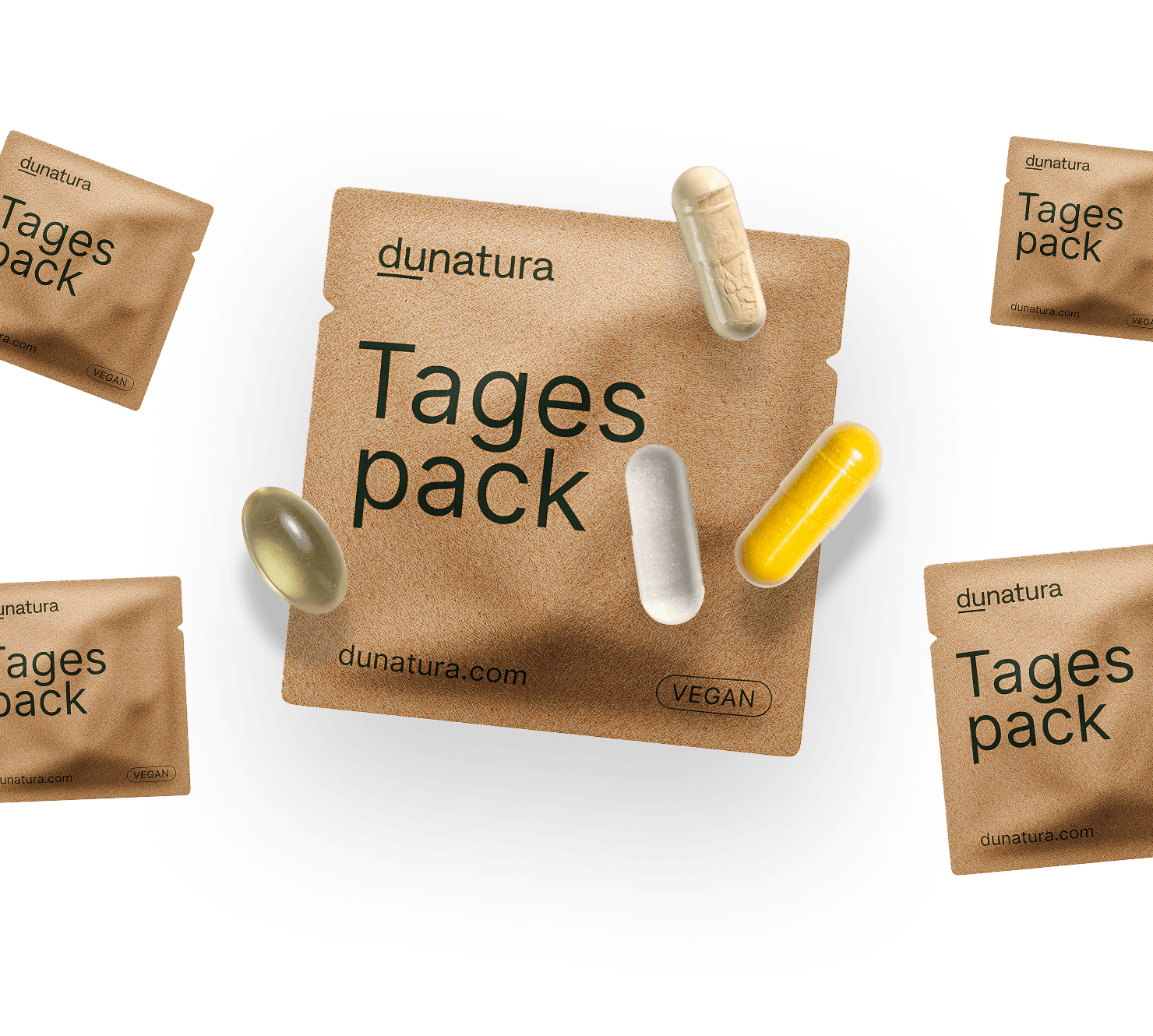 Kostenloses Sachet-Starterset mit 5 Tagespacks