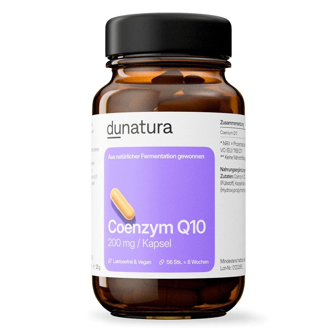 Coenzym Q10 (200 mg) – fermentativ gewonnen, vegan | 56 Kapseln in Glasflasche