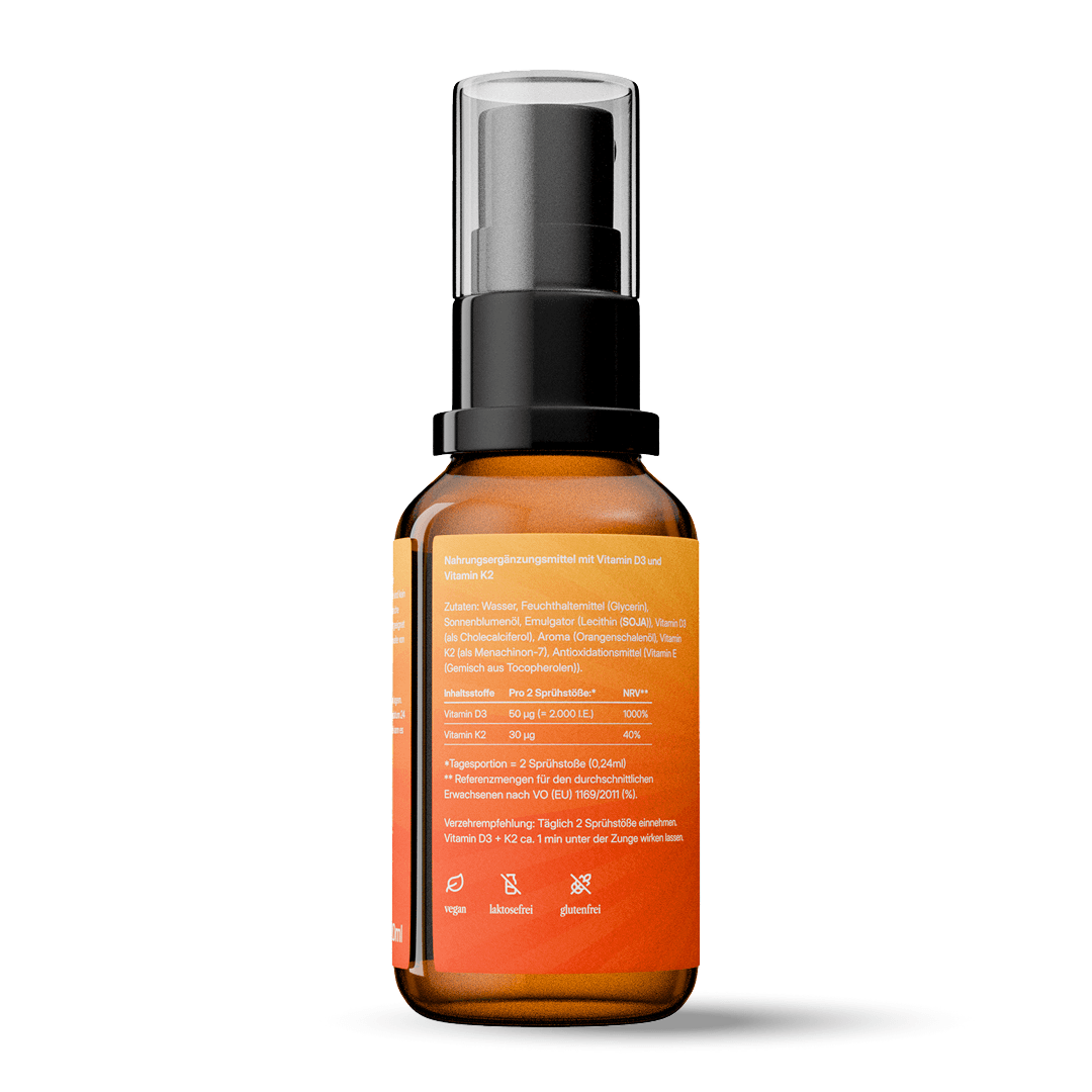 Vitamin D3+K2 Day Spray - vegan - 20ml - 2000 I.E.