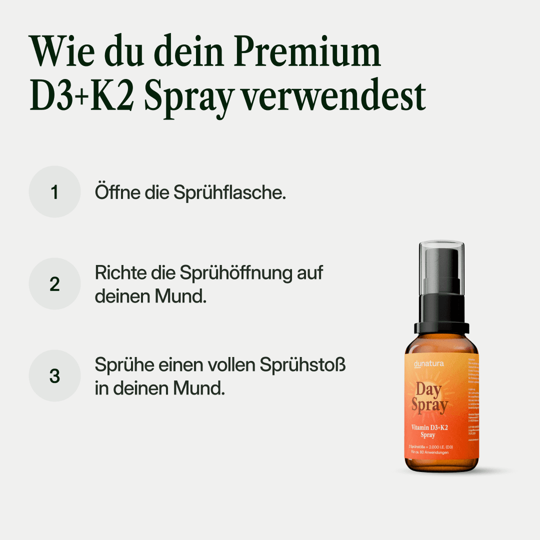 Vitamin D3+K2 Day Spray - vegan - 20ml - 2000 I.E.