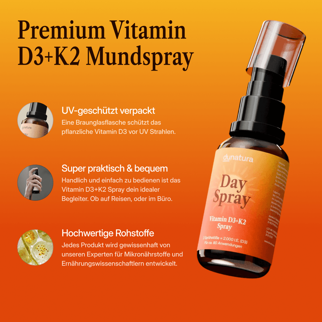 Vitamin D3+K2 Day Spray - vegan - 20ml - 2000 I.E.