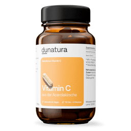 Vitamin C (200 mg aus Acerolaextrakt) – vegan | 112 Kapseln in Glasflasche